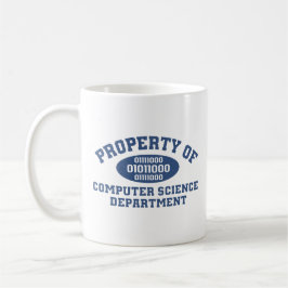 Egendom of Computer Science Department (blått) Kaffemugg