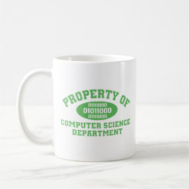 Egendom of Computer Science Department (grönt) Kaffemugg