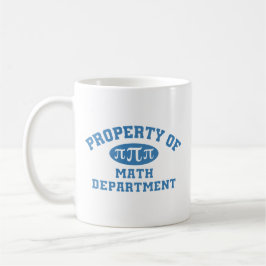 Egendom of Math Department (blått) Kaffemugg