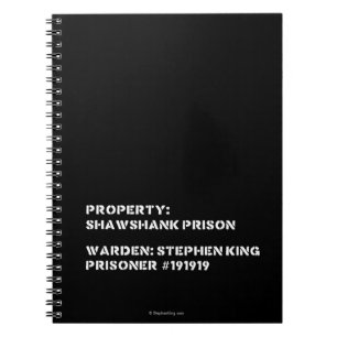 Egendom: Shawshank fängelse Anteckningsbok