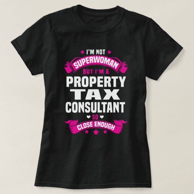 Egendom skatterådgivare t shirt (Design framsida)