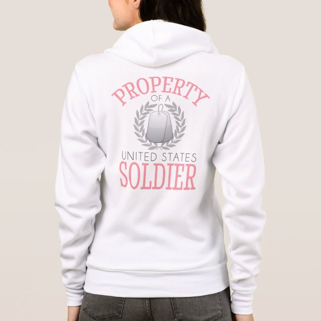 Egendom till en amerikansk soldat tee (Baksida)