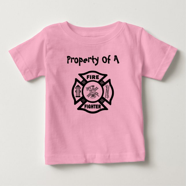 Egendom till en brandman tee (Framsida)