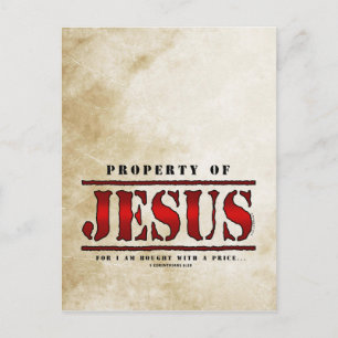 Egendom till Jesus Vykort