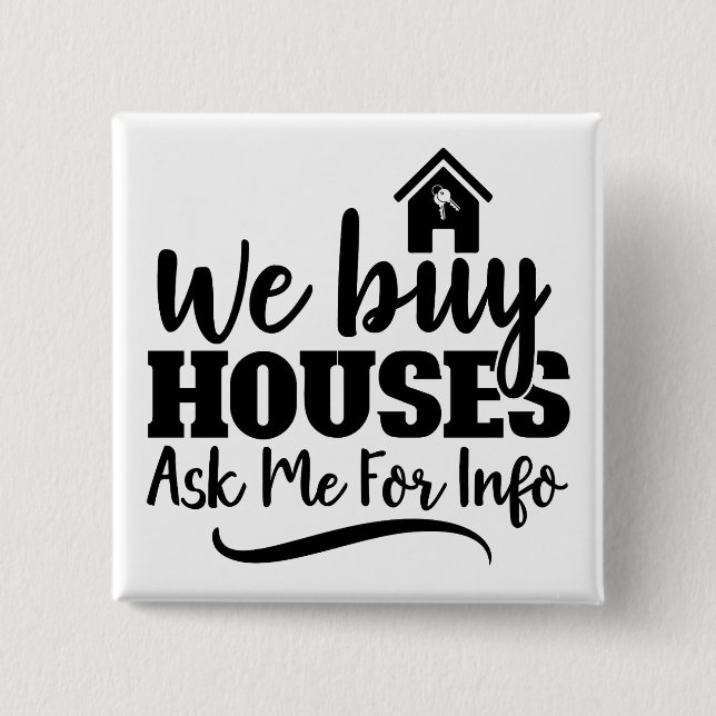 Egendom Vi köper hus Real Gods-knapp Knapp (Framsida)