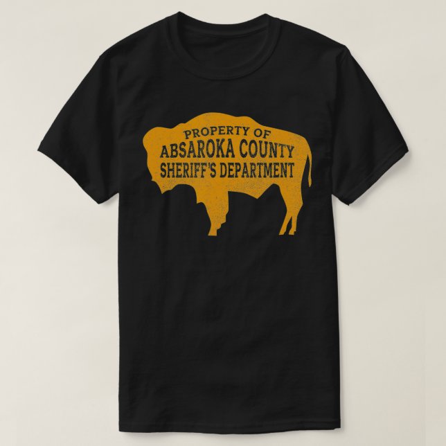Egendom vid Absaroka County Sheriffs avdelning T Shirt (Design framsida)