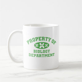 Egendom vid biologiavdelningen kaffemugg