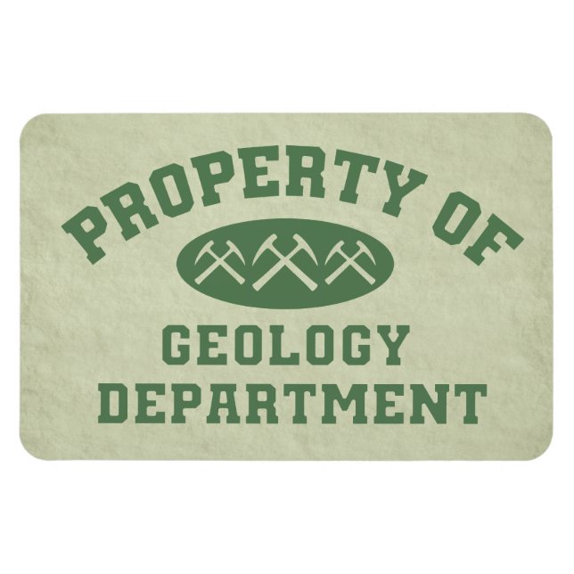 Egendom vid geologidepartementet magnet (Horisontell)