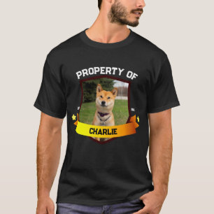 Egendom vid Hund Pet Pappa Mamma Djurälskare Hundä T Shirt