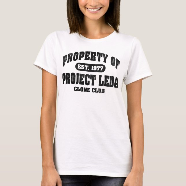 Egendomen av projekterar Leda (svarten) Tee Shirt (Framsida)