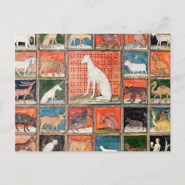 Egendomen Beaster: Däggdjuren Vykort (Framsida)