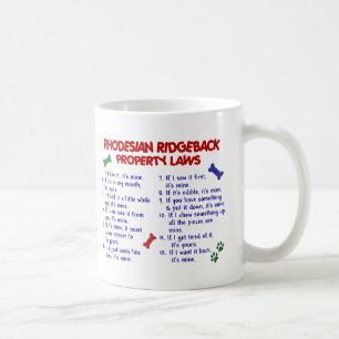 Egendomlagar 2 för RHODESIAN RIDGEBACK Kaffemugg