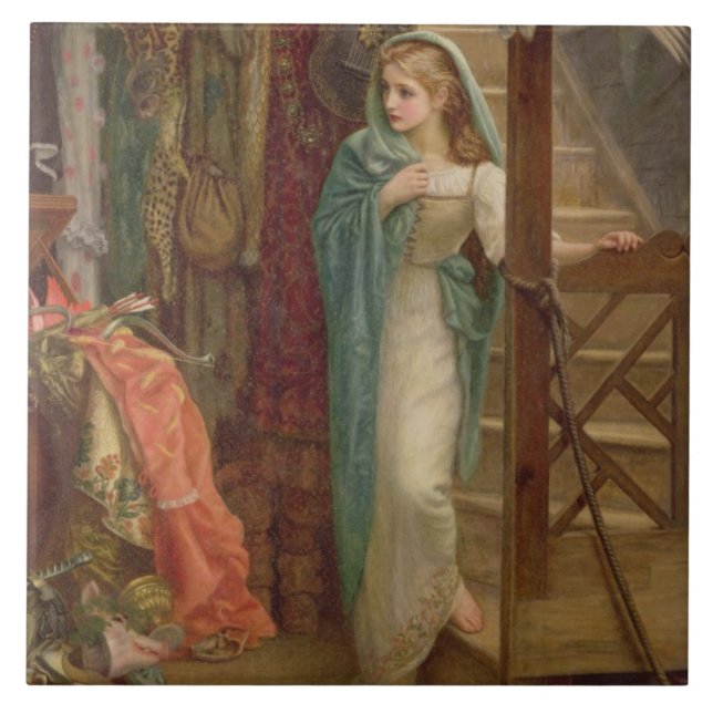 Egendomrummet, 1879 (olja på kanfas) kakelplatta (Framsidan)