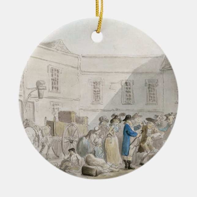 Egenhuset på Boulogne (med skriva w/c och gr Julgransprydnad Keramik (Framsidan)