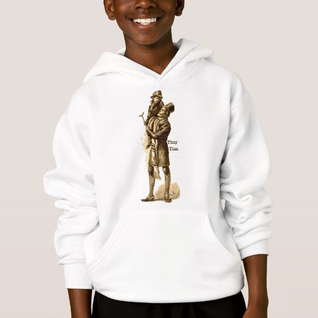 Egennamn Cratchit och mycket liten Tim julsång T-shirt (Framsida)
