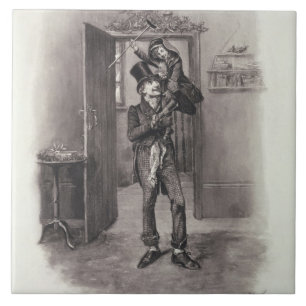 Egennamn Cratchit och mycket små Tim, från Kakelplatta