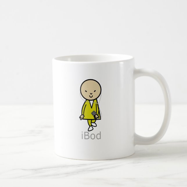 Egennamn här kommer BodiBod IPod Kaffemugg (Höger)