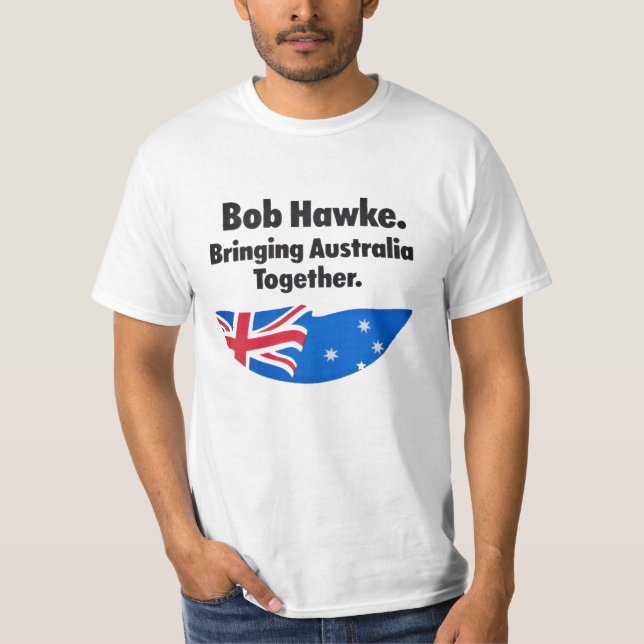 Egennamn Hawke: Komma med den Australien Tee Shirt (Framsida)