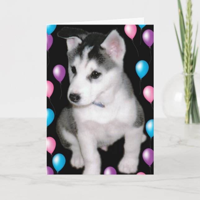 Egennamn och ballonger kort (Framsida)