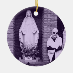 Egennamn och Mary prydnad Julgransprydnad Keramik