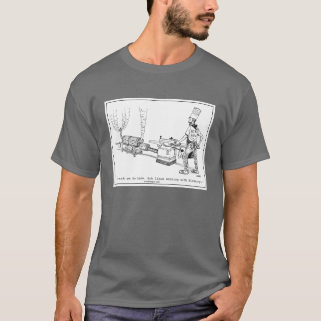 Egennamn T-tröja för BBQ-tecknad Tee (Framsida)