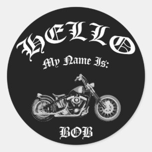 EgennamnBobber Runt Klistermärke