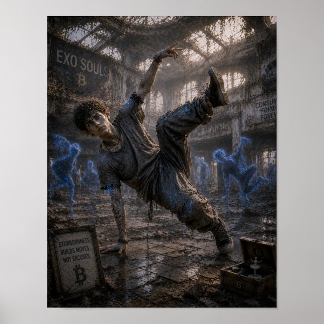 Egensinnighet / Breakdancer / Köpcentrum i ruiner Poster (Framsidan)