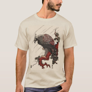 EGENSKAP OM GRÄS GREN I RAIN Ukiyoe T Shirt