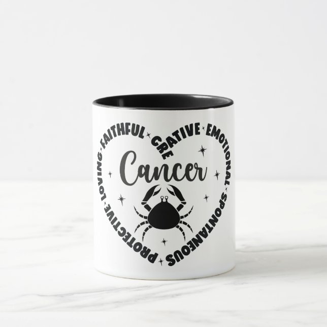 Egenskaper för Cute Zodiac-tecken/cancer Mugg (Center)