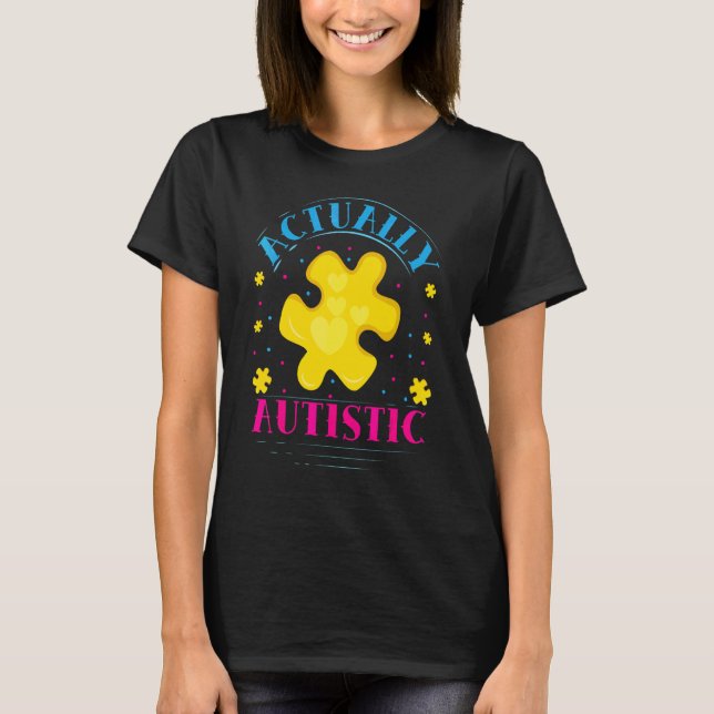 Egentlig autistisk t shirt (Framsida)