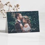 Egentlig tänksam | Foton från Tack Bröllop Kort<br><div class="desc">Chic och Elegant Modern Calligraphy Bröllop Tack Photo Note Card. Om du vill ha en mer avancerad anpassning av den här designen klickar du på knappen Anpassa.</div>
