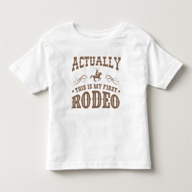 Egentligen Är Det Min Första Rodeo T Shirt (Framsida)