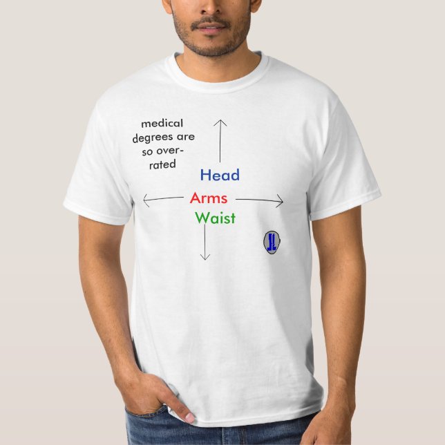 egentligen är medicinska grader så över-klassat tee shirt (Framsida)