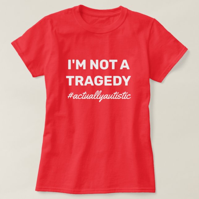 Egentligen autistisk t shirt (Design framsida)