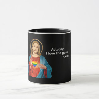EGENTLIGEN, JAG ÄLSKAR HOMOSEXUELLA. JESUS ÄLSKAR  MUGG
