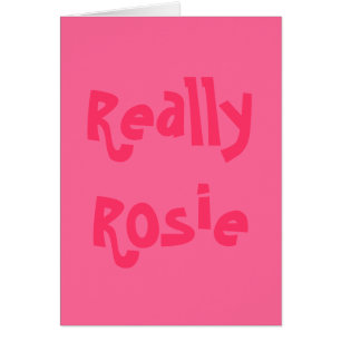 Egentligen Rosie OBS Kort