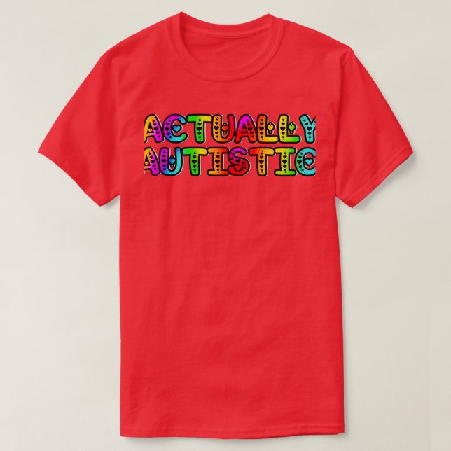 Egentligt Autistic 8 T Shirt (Design framsida)