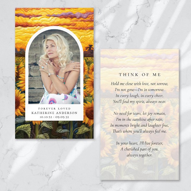 Egentligt solljus-minneskort för blommor visitkort (Skapare uppladdad)