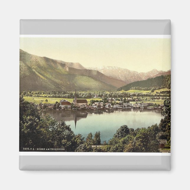 Egern, Tegernsee, Upper Bavaria, Tyskland klassisk Magnet (Framsidan)