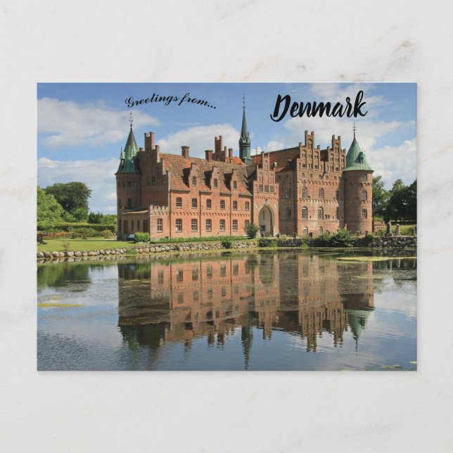 Egeskov Castle Egeskov Gade Kvrndrup æ Danmark Vykort (Framsida)