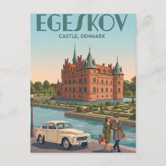 Egeskov slott Danmark Sagorenaissance Postkort Vykort