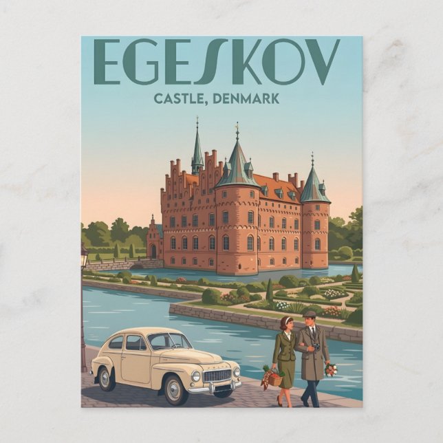 Egeskov Slott Postkort Vykort (Framsida)