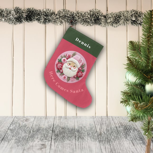 Eget jultomtsnamn för broderieffekter stor julstrumpa (Skapare uppladdad)