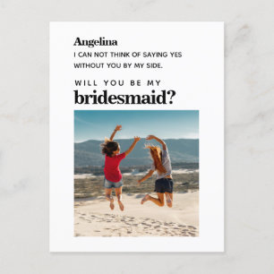 Eget kort för Frieri av en enkel Elegant i Bridesm