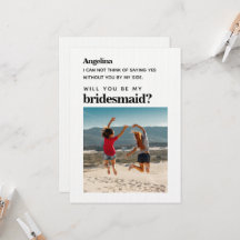 Eget kort för Frieri av en enkel Elegant i Bridesm