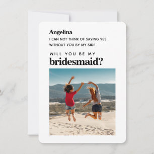 Eget kort för Frieri av en enkel Elegant i Bridesm