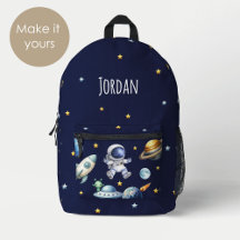 Eget namn Astronaut Space Planets Back to school