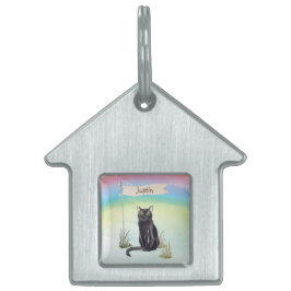 Eget namn Bombay Cat Pet ID-bricka Husdjur