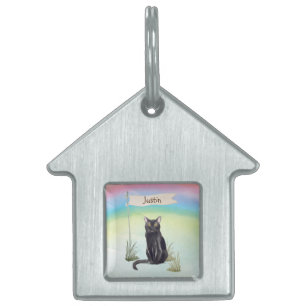 Eget namn Bombay Cat Pet ID-bricka Husdjur