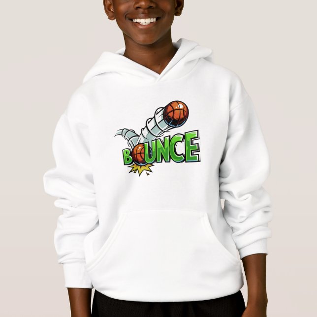 Eget namn BOUNCE Basketball-kläder T Shirt (Framsida)